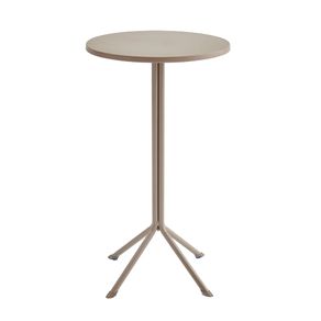 1 Mesa Bistro Redonda Gavea Rivatti 105 cm -Altura- Tampo em Polipropileno Fendi e Base em Aco Fendi